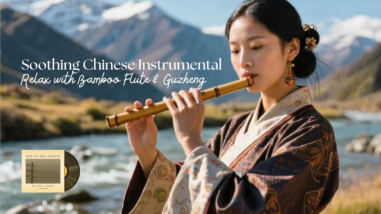 Relaxing With Chinese Bamboo Flute, Guzheng, Erhu | Instrumental Music