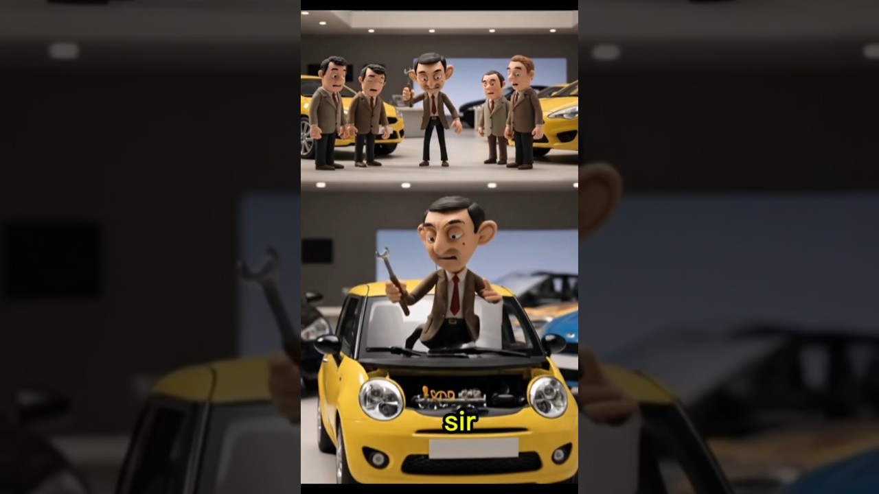 Fool bean in car showroom funny 😁 and fight # mr bean 