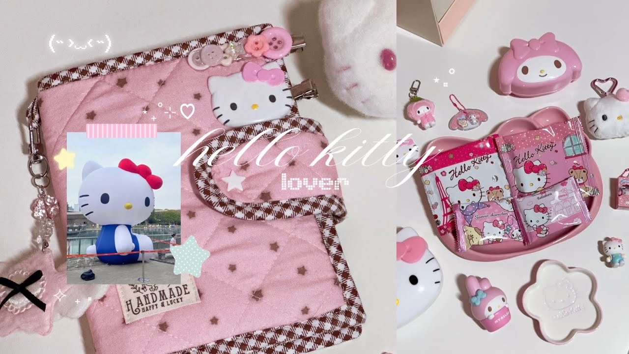 hello kitty vlog ≽^•༚• ྀི≼ 7 eleven hello kitty finds, blind boxes, valentines run
