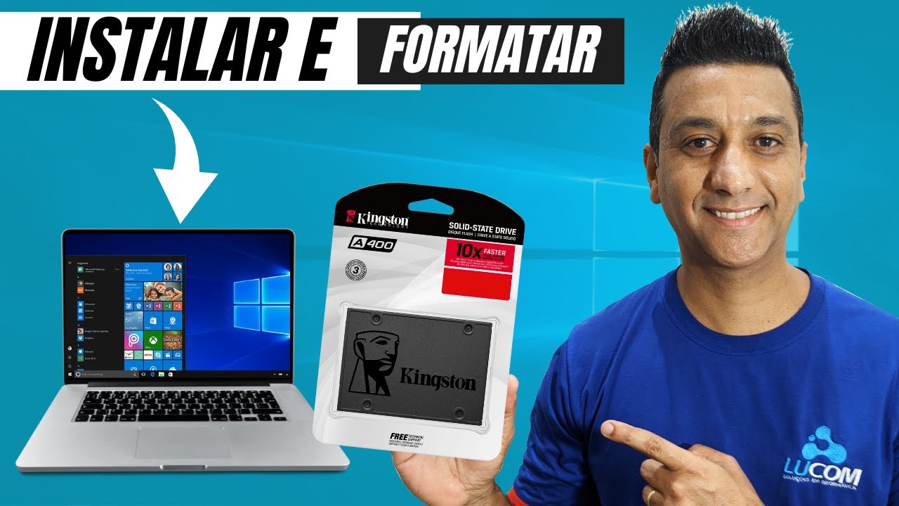 Como Instalar SSD no NOTEBOOK e Formatar F&Aacute;CIL e R&aacute;pido