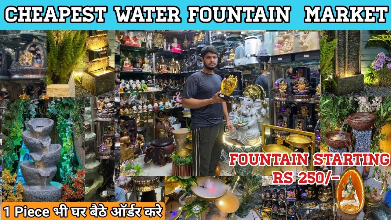 Affordable Water fountains for home |Unbreakable Indoor & Outdoor Fountain wholesale market in Delhi