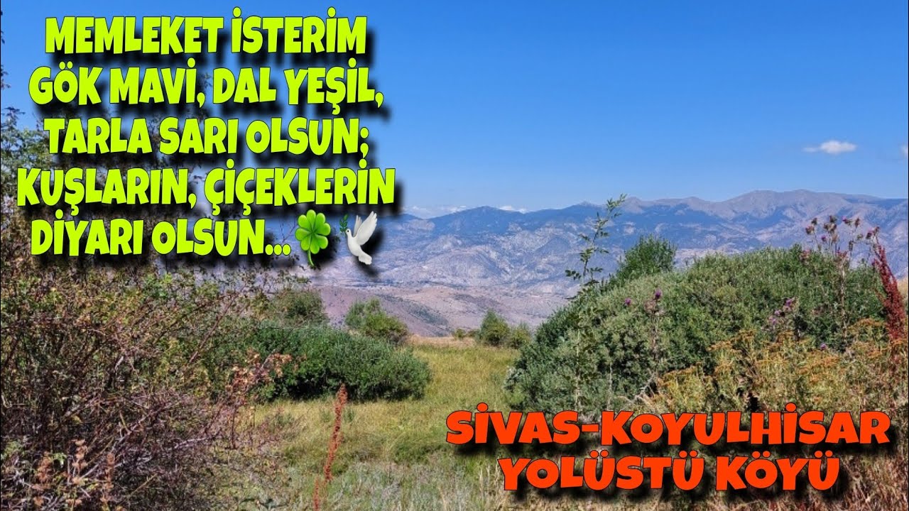 KENDİ MEMLEKETİMİ ZİYARETE GELDİK | AİLECE KEYİF YAPTIK | SİVAS-KOYULHİSAR-YOLÜSTÜ KÖYÜ