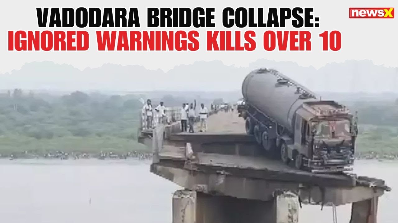 Vadodara Bridge Collapse: Ignored Warnings, Tilting Structure Kills Over 10 | Who's Responsible?