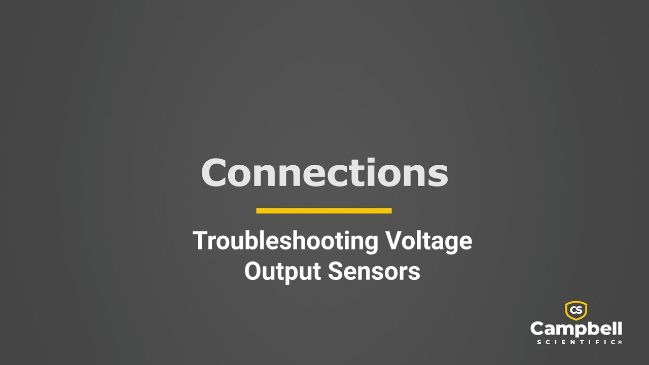 Troubleshooting Voltage Output Sensors
