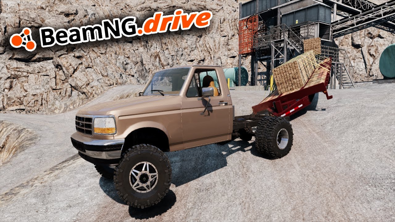 BeamNG.drive MP - HOTSHOT TRUCKING IN FORD POWERSTROKE! (THINGS GO BAD...)
