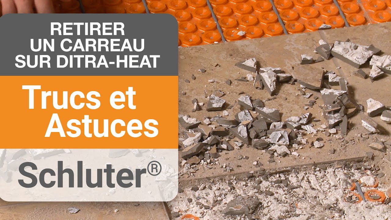 Comment retirer un carreau sur la membrane DITRA-HEAT