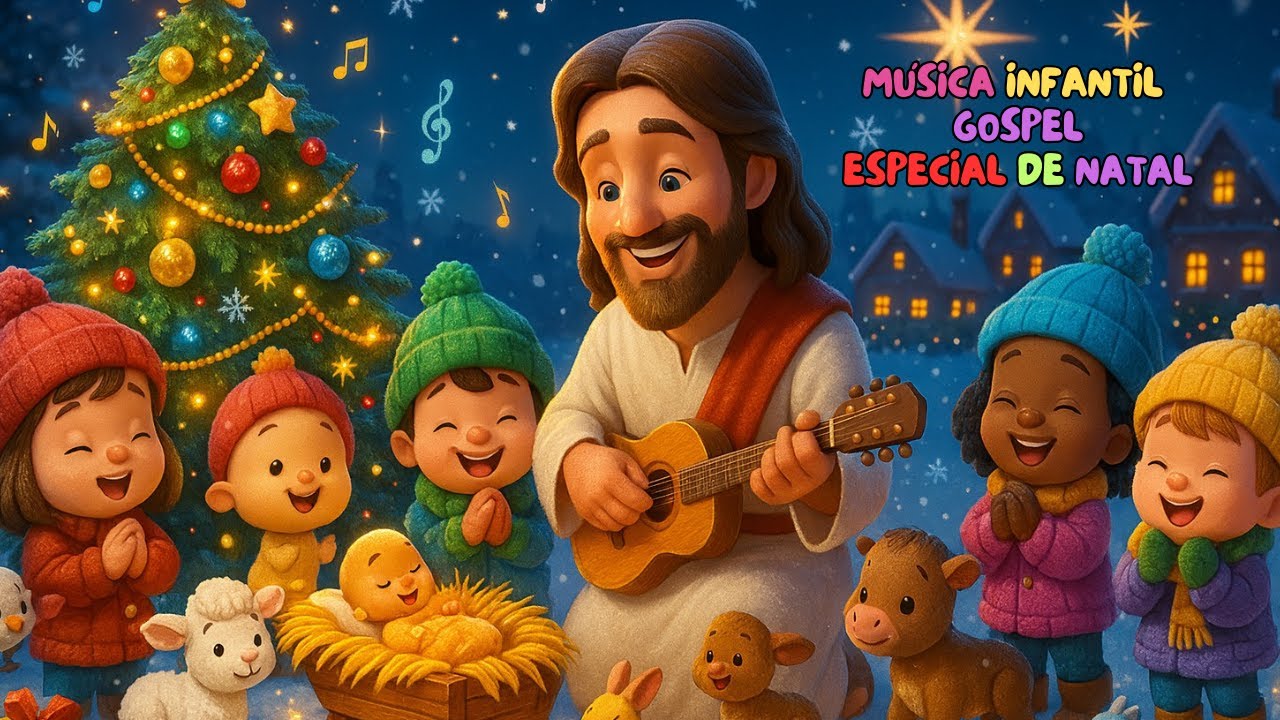 Vem Chegando O Natal | Música Infantil Gospel de Natal | Histórias Bíblicas Cantadas para Crianças