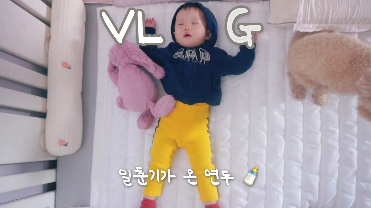 [육아 브이로그] 일춘기를 지나는 19개월 아기 일상 🍼| 온가족 독감걸린 주간 🤒 | 연두의 마리오 코스튬 🍄 | 롤러코스터 타는 연두의 기복 🎢