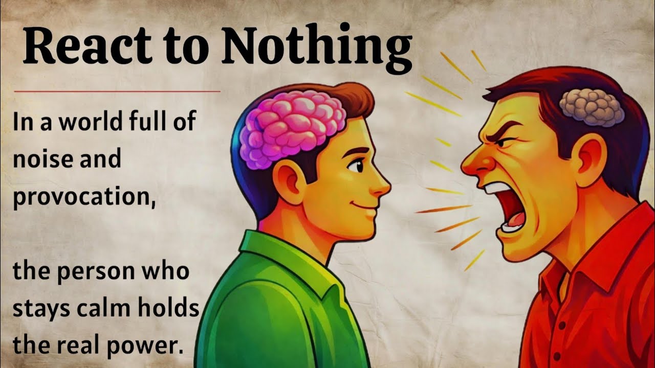 React to Nothing - Learn to Act If Nothing Bothers You || Improve Your English Fluency ✅️ 
