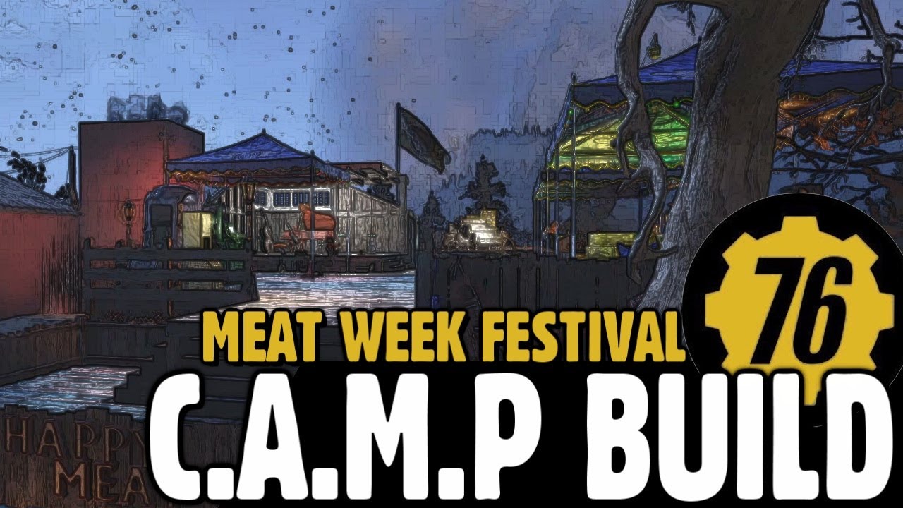 Fallout 76 C.A.M.P Build - Meat Week Cookout - Max Budget