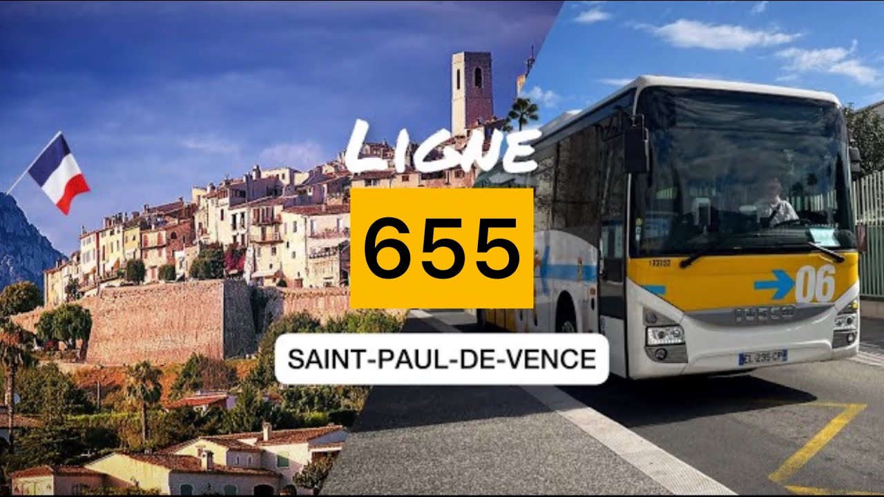 Zou ! • Ligne 655 • Vence ➜ Saint-Paul-De-Vence ➜ Nice.