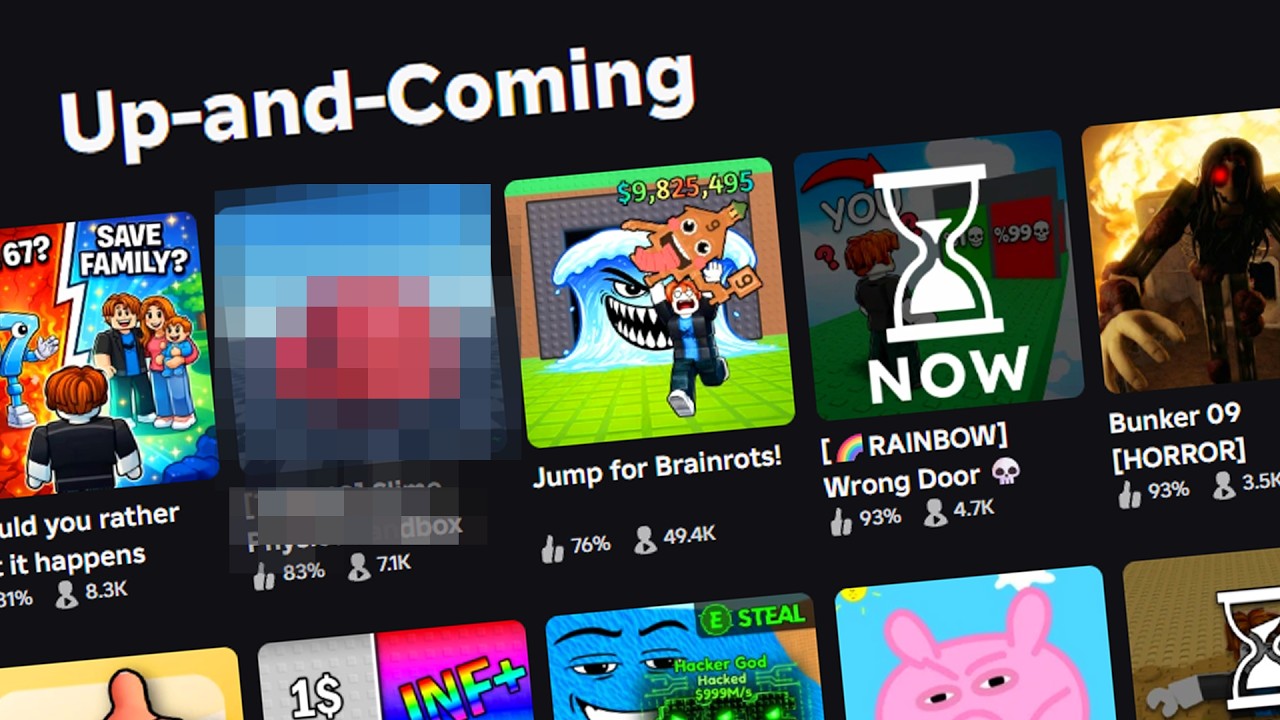 roblox up and coming games..