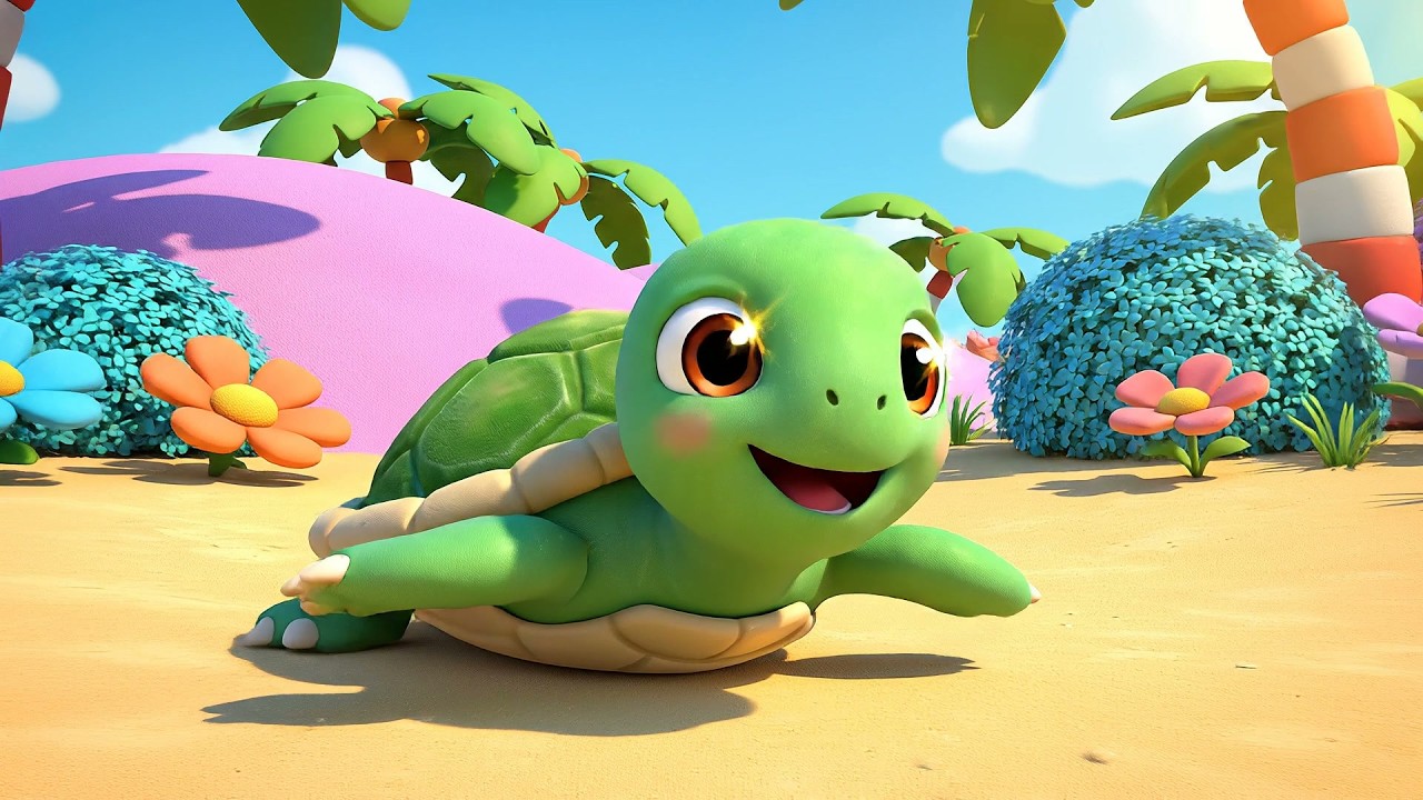 La Tortuga Bebé Dice ¡Chasquido, Chasquido! | Canciones de Animales y Naturaleza