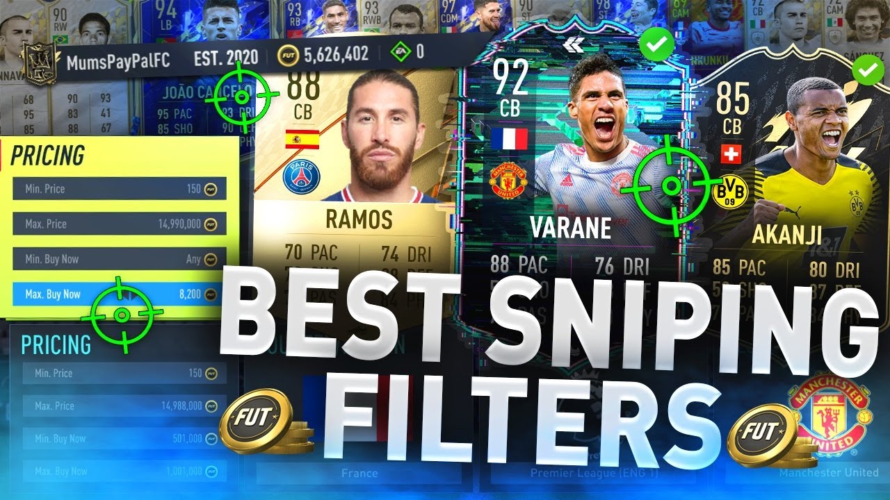 MAKE 250K QUICKLY WITH THESE SNIPING FILTERS! 🥶 (FIFA 22 BEST SNIPING FILTERS TO MAKE COINS)