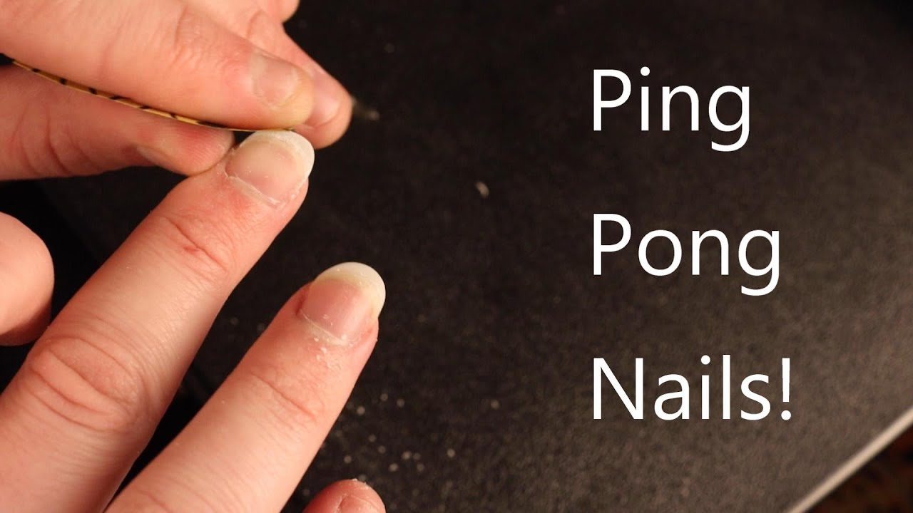 How To Make Ping Pong Guitar Nails (Classical Guitar)