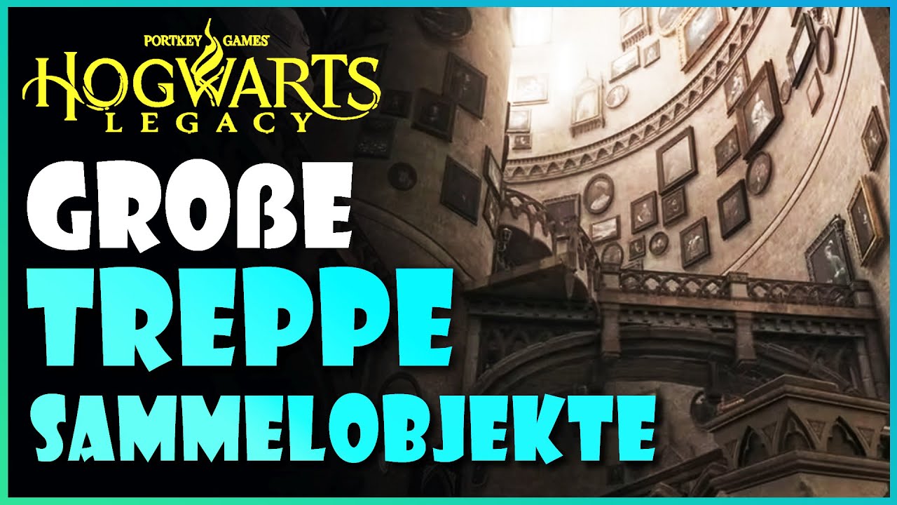 Alle Sammelobjekte - Die große Treppe von Hogwarts Legacy - Fundorte Buchseiten Truhen - Lösung