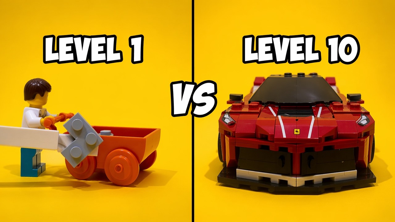 Конструкторы LEGO от 1 до 10 уровня 🚗🔥