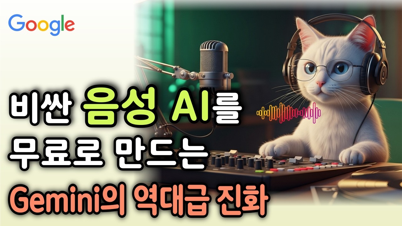 구글이 뒤흔든 무료 AI 음성 활용법. 유료 AI 보이스 이제 그만!｜Gemini의 오디오 오버뷰 기능｜Google AI Studio의 Generate Media