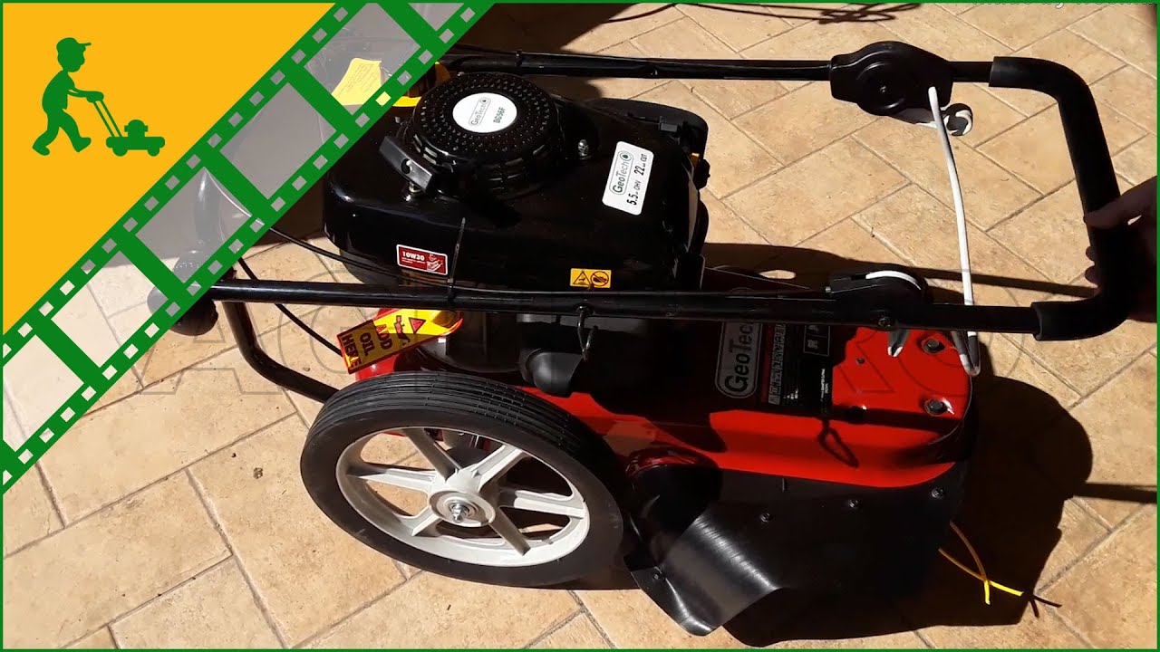 Come si monta il Decespugliatore a ruote a spinta GeoTech DG 56 F a benzina 5,5 hp – falciatrice