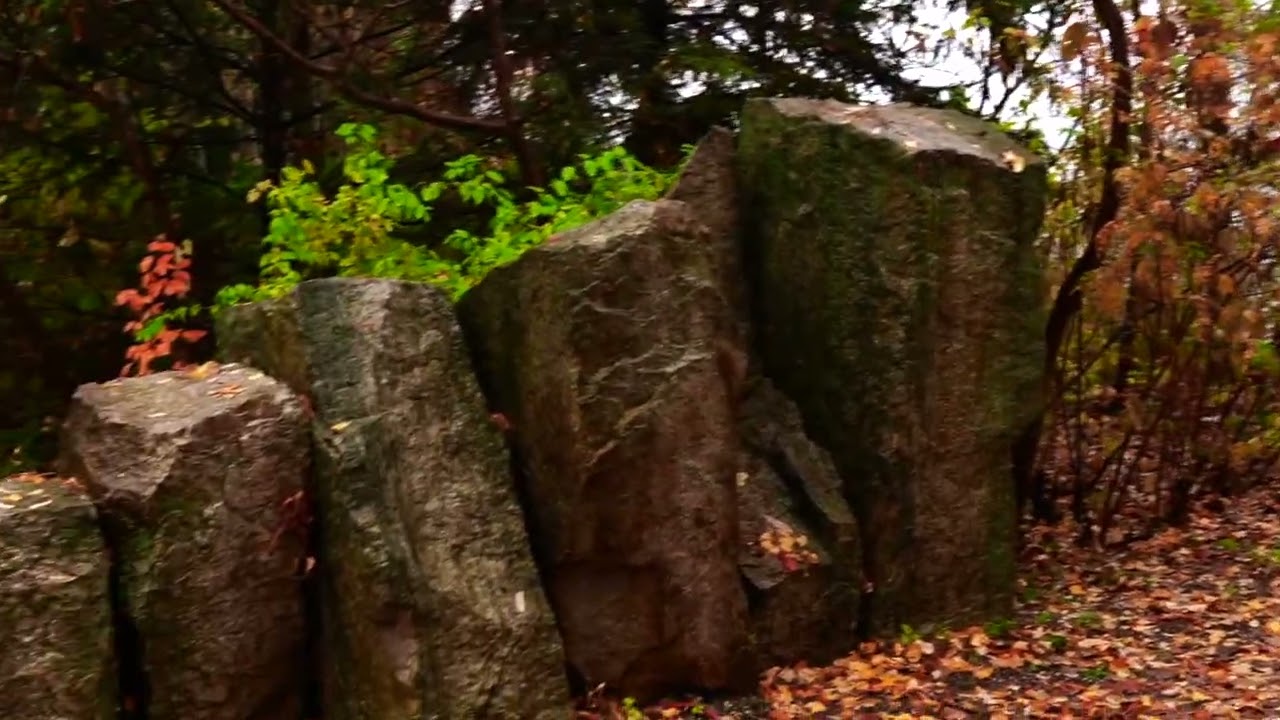 Parc des Rapides sous la pluie en automne, LaSalle 30 31 octobre 2025