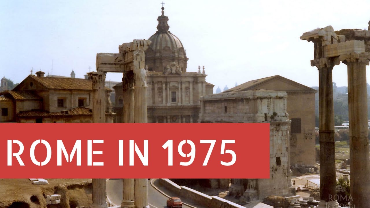 Rome in 1975 Archive Footage