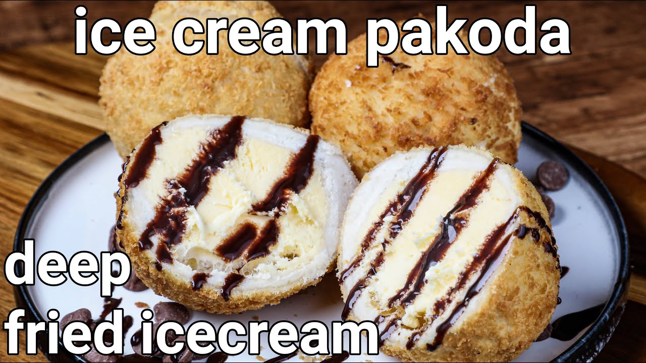 deep fried icecream recipe | icecream pakora | ice cream bhajiya
