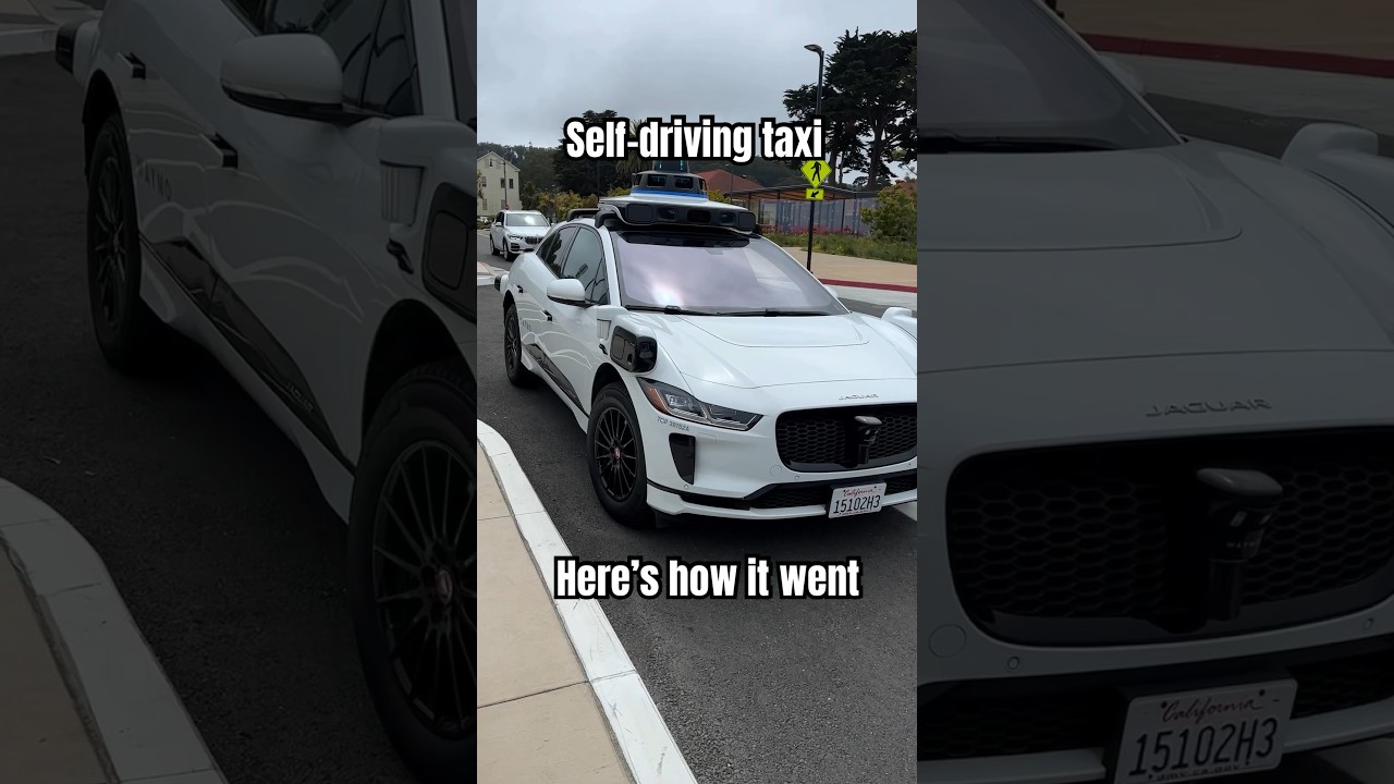 Riding a fully autonomous taxi for the 1st time 🤯 (Inside Waymo self-driving car) #travel #waymo