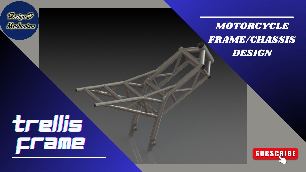 Motorcycle Trellis Frame/Chassis Design | Motorcycle Chassis Design in SOLIDWORKS