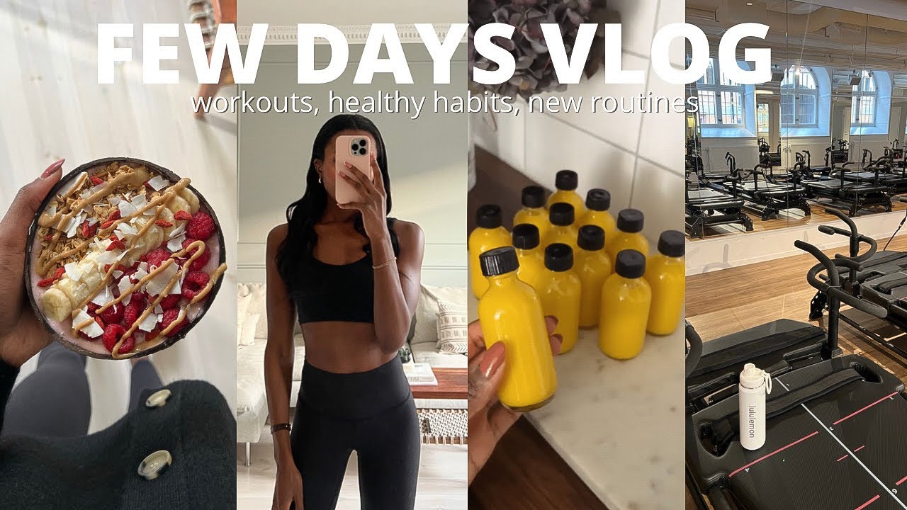 VLOG | healthy habits, wellness shots, pilates, cooking & self care