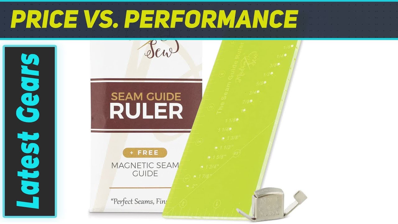 Madam Sew Seam Allowance Ruler and Magnetic Seam Guide: The Ultimate Sewing Companion!