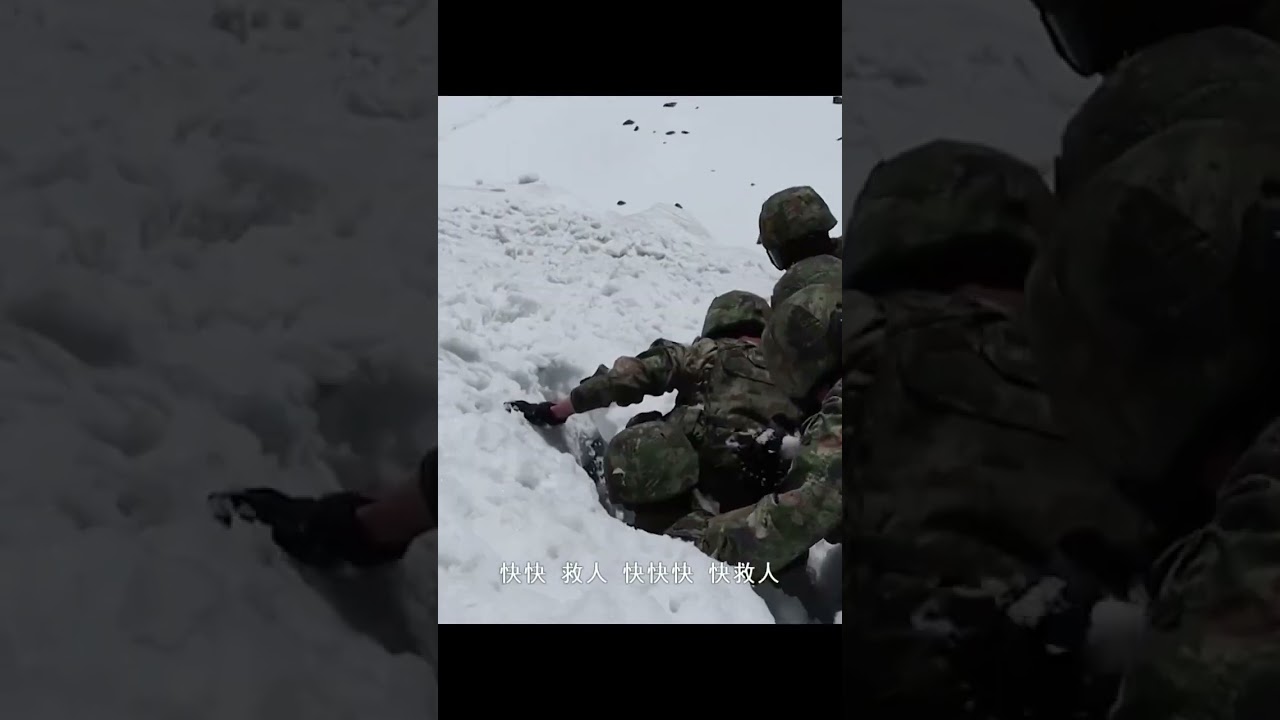 The Himalayan patrol road is full of dangers #Salute the border guards #Salute the Chinese soldiers