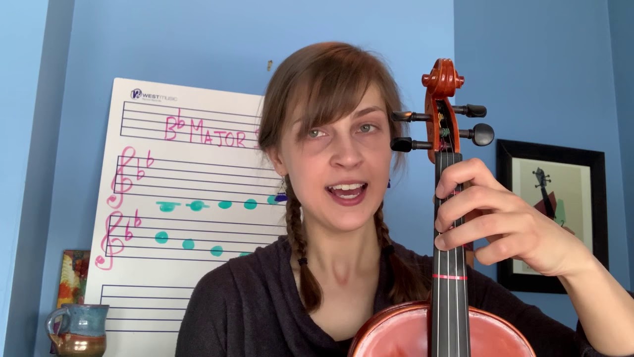 Violin Scale: B Flat Major