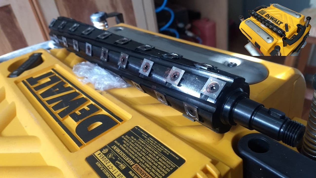 Substituição de eixo comum por super Eixo Helicoidal com pastilhas de vídeas na DeWalt DW735