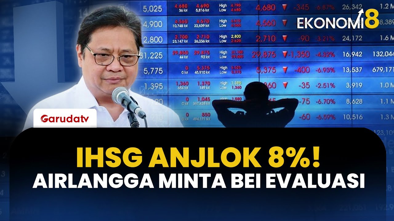 INVESTOR JANGAN PANIK! Menko Airlangga Pantau Ketat Penurunan IHSG & Siapkan Diskusi Bareng OJK!