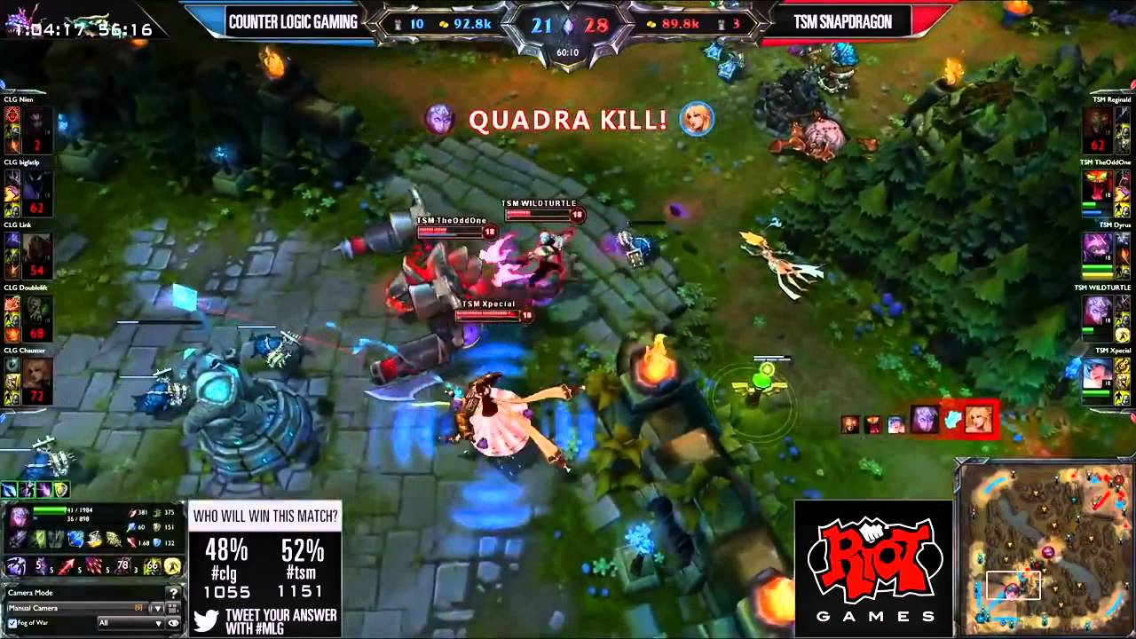 CLG vs TSM MLG Anaheim   The most exciting 3 minutes in League of Legends history