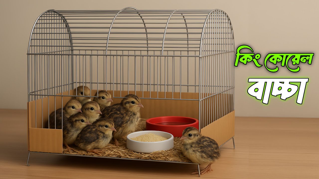 ৮ দিন বয়সী কিং কোয়েল বাচ্চার জন্য খাচা তৈরি 🐤 | Quail Cage Making