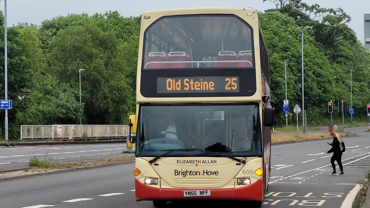 Onboard Scania N94UD Omnidekka 655 (YN55 NFF) | Route 25