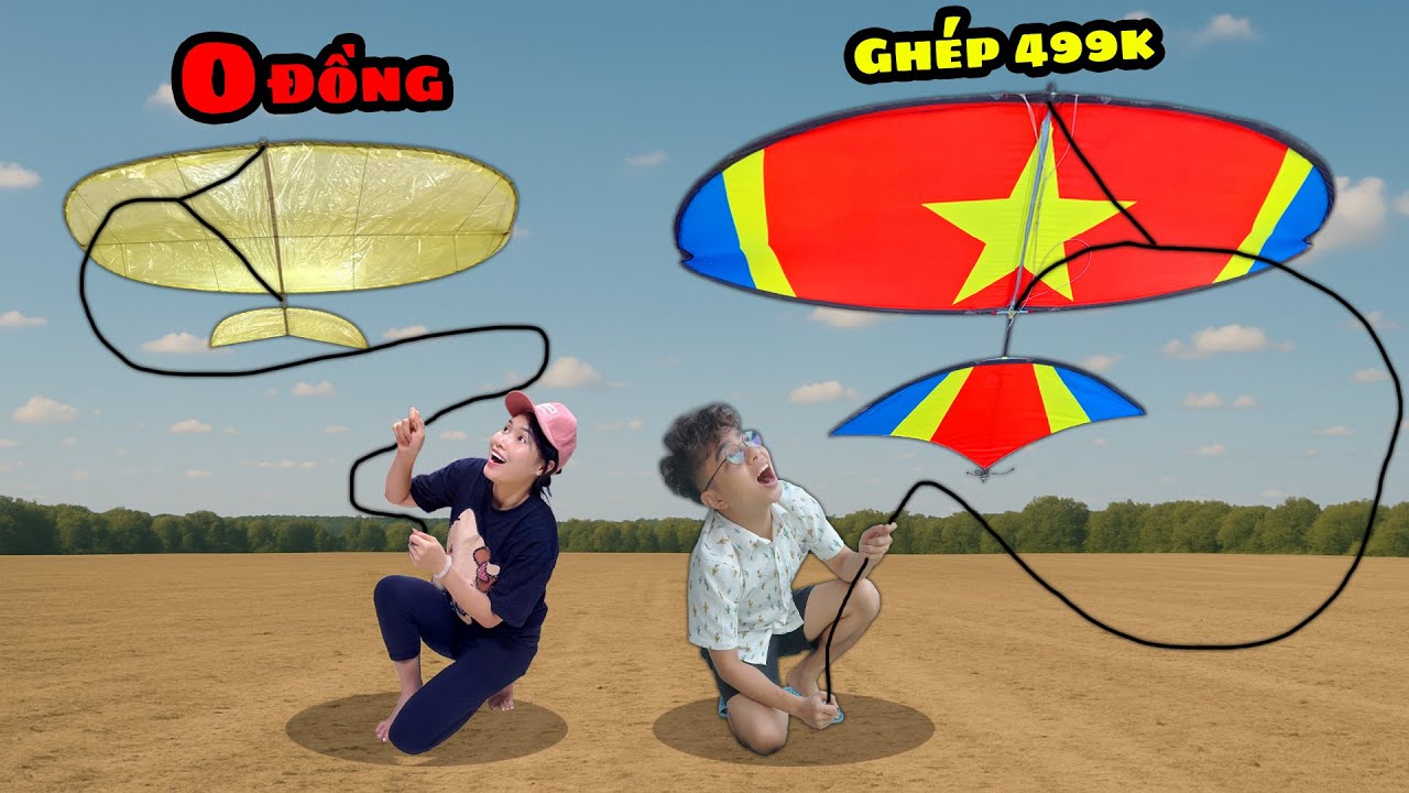 Thắng Tê Tê Làm Diều 0 Đồng từ Cần Câu Cá và Diều Sáo Ghép Mua Trên Mạng 500k