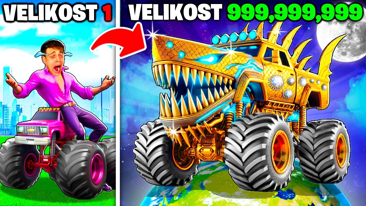 Od NEJMENŠÍHO na NEJVĚTŠÍ MONSTER TRUCK v GTA 5!