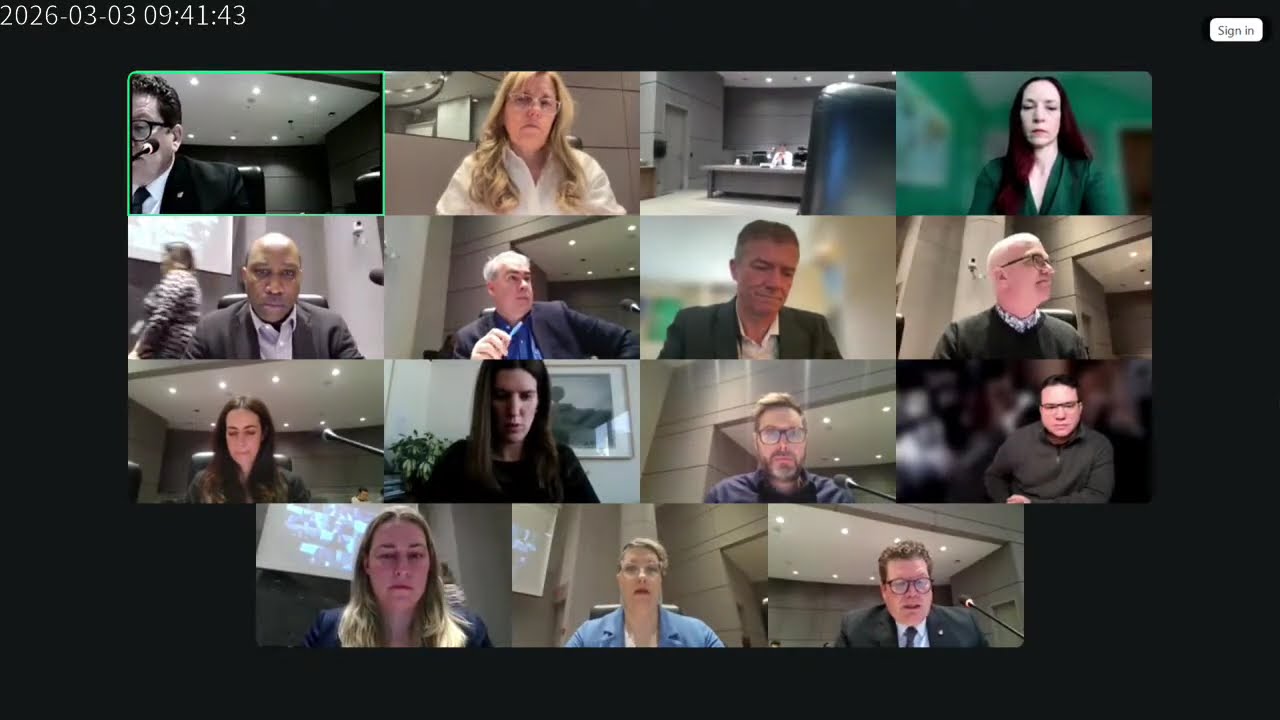 Comité des finances et des services organisationnels —  le 3 mars 2026