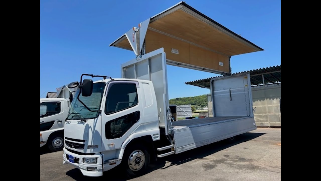 H19年式　ファイター　ロング　ウイング　エアサス　パワーゲート付　ベッド付　6MT 2.6t積　九大オートセンター