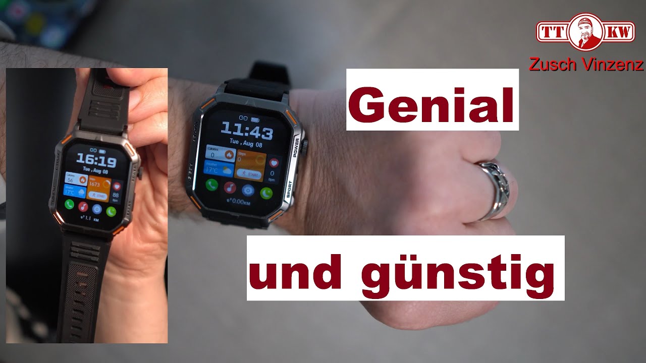 Warum will jeder diese Smartwatch unter 50 €? ⌚Telefonfunktion, Pulsmesser, Schlafmonitor usw. TEST