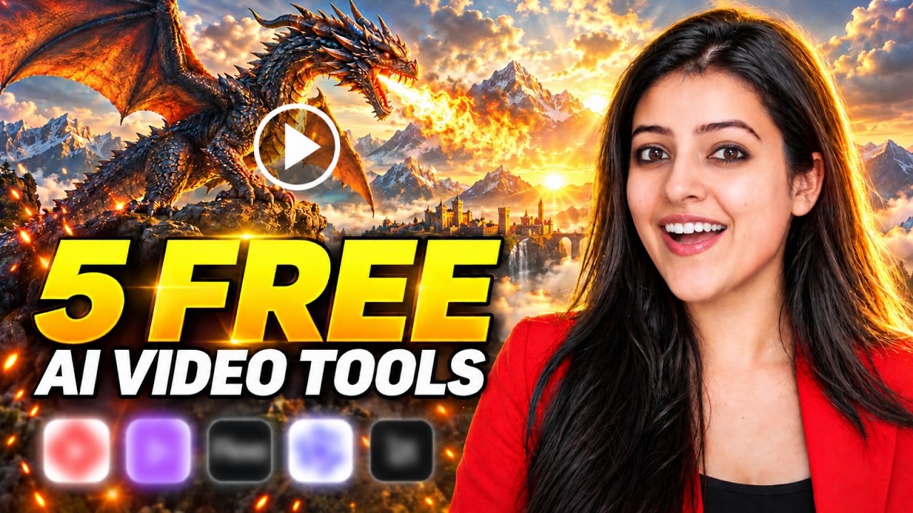 Top 5 Free AI Video Generator Tools Without Watermark🔥Unlimited Image to Video AI FREE ✨