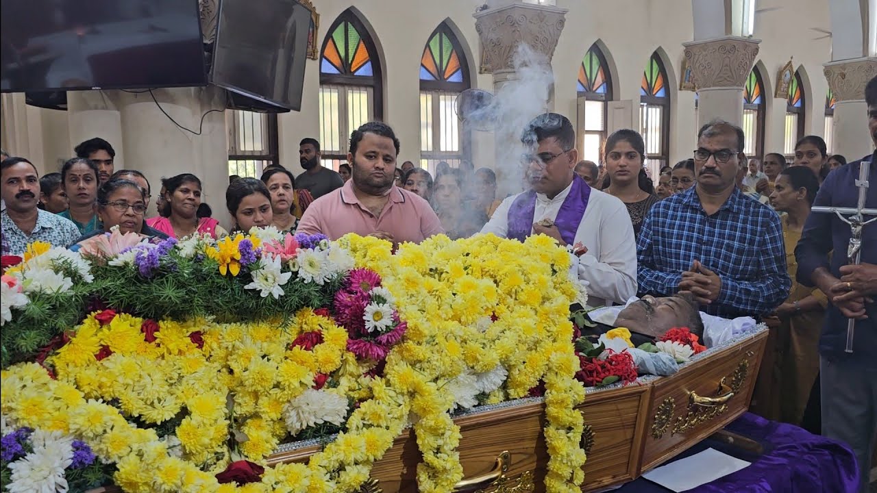 Funeral of Sebastian Lasrado Jillu(66) h/o Philomina f/o Shanan, Shainy, Sharon, Sornad Loretto Bant