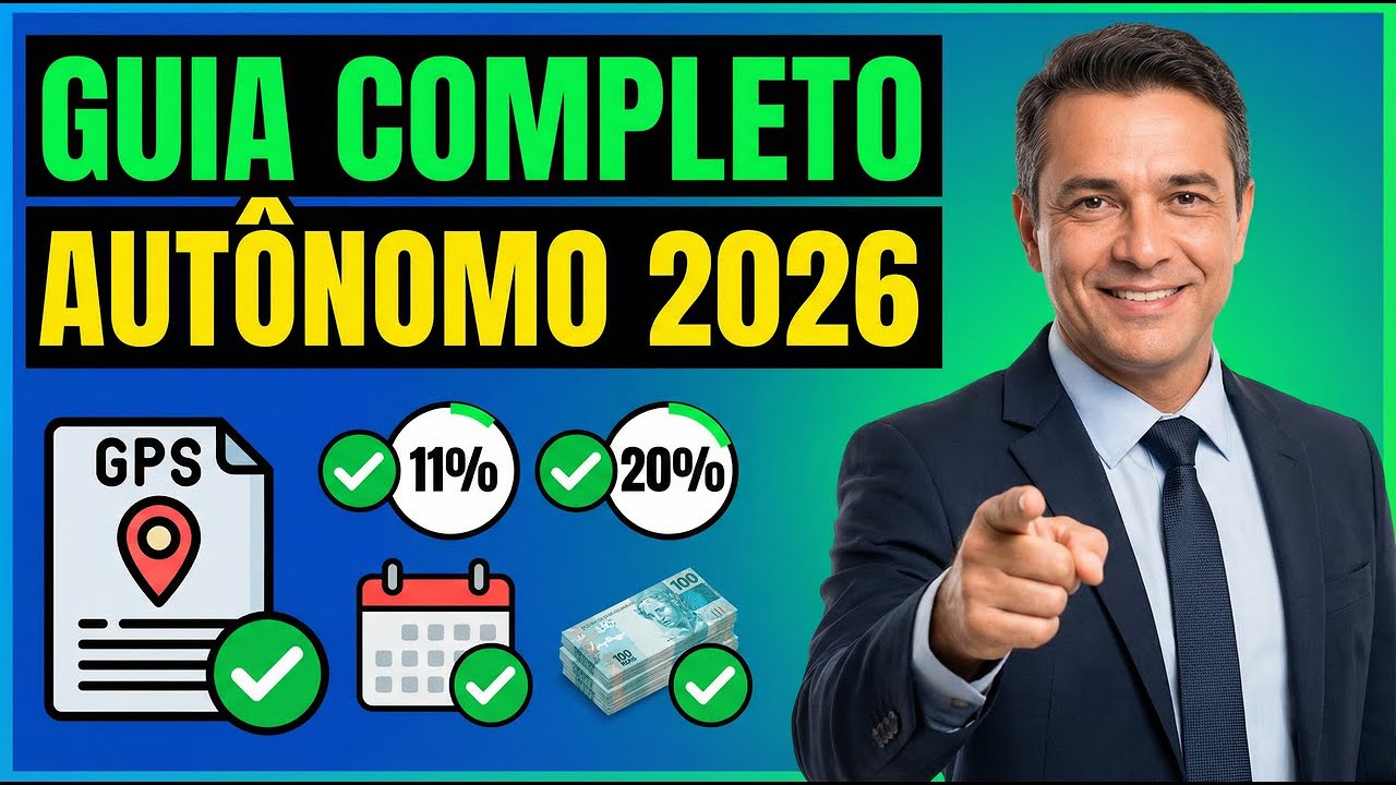 APOSENTADORIA DO AUTÔNOMO 2026: O Guia COMPLETO para Contribuir (11% ou 20%?) e Não Perder Dinheiro