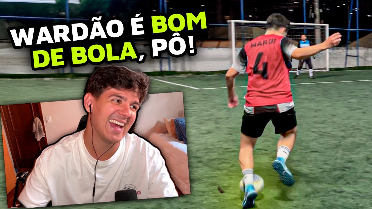 WARDI JOGANDO BOLA PELA PRIMEIRA VEZ NO YOUTUBE! - wardi REACT!