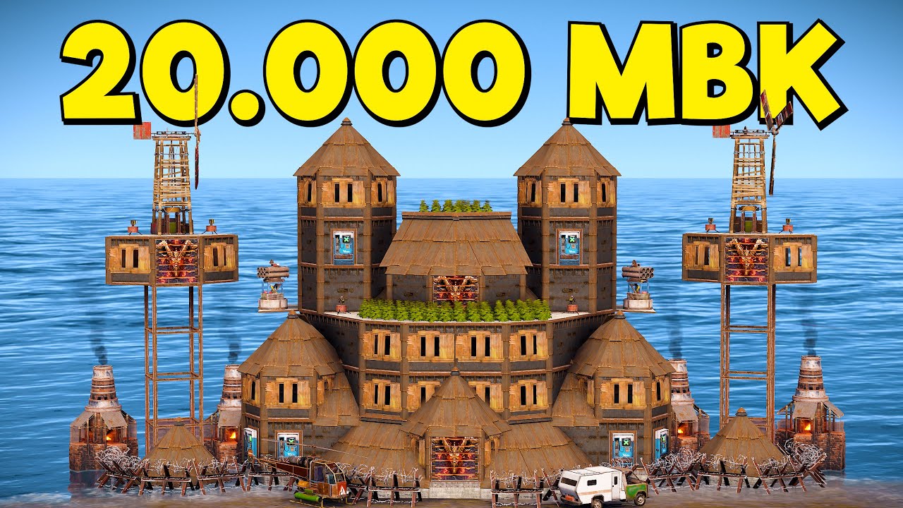 КРЕПОСТЬ СТОИМОСТЬЮ 20.000 МВК с ЛИЧНЫМ МВК КАРЬЕРОМ в РАСТ/RUST!