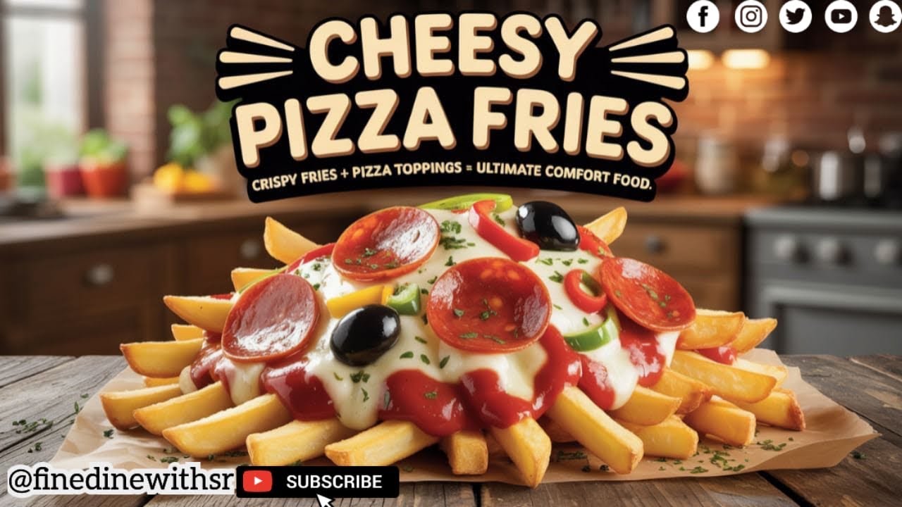 Ultimate Cheesy Loaded Pizza Fries