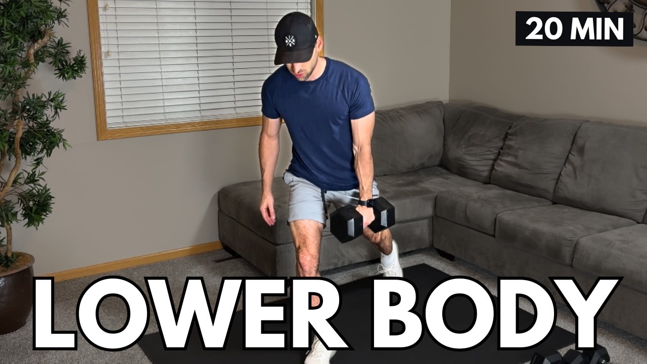 20 Min Lower Body Strength Workout | Dumbbells Only