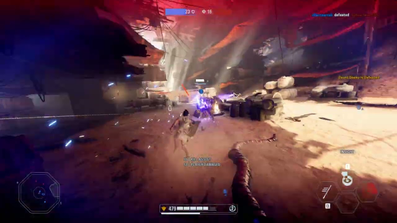Rey Vs MAX Palpatine | Jakku HvV Gameplay